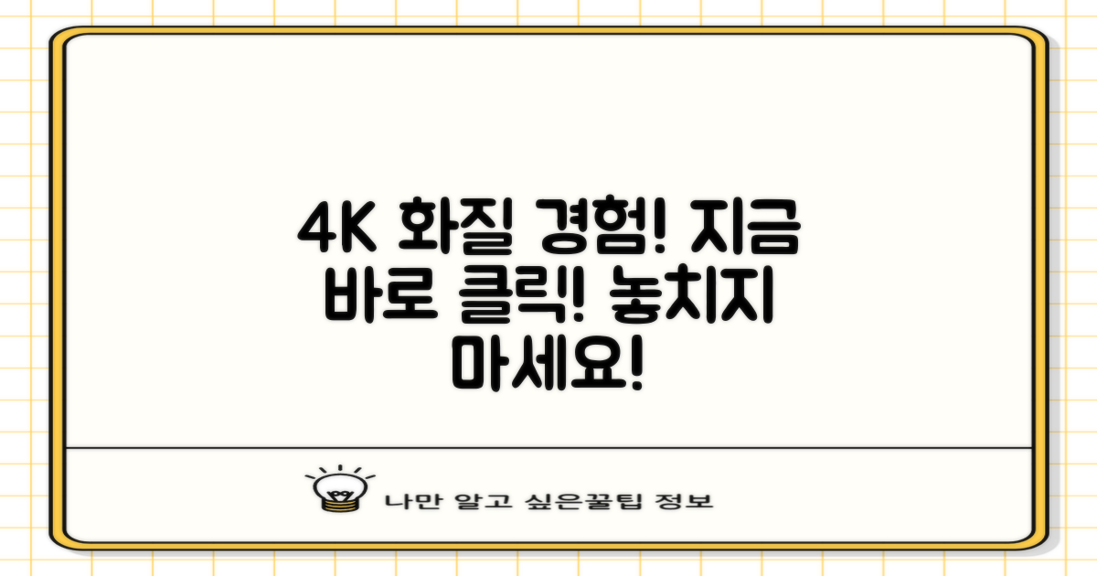 4K 화질, 지금 바로 경험하세요!