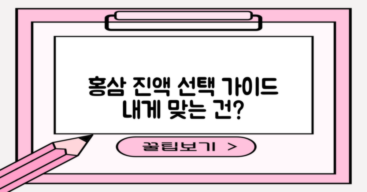 홍삼 진액, 선택은?